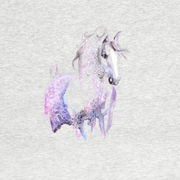 Dappled Arabian Horse in Amethyst by RavensLanding